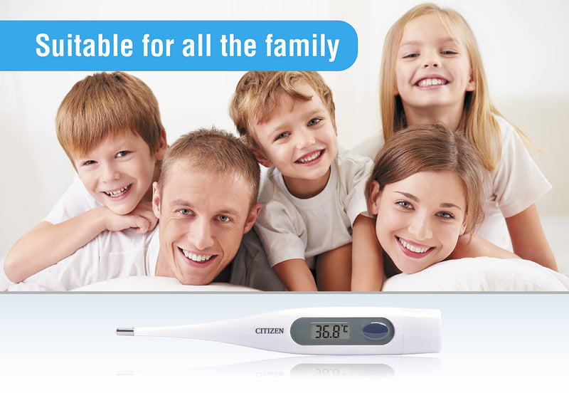 Citizen Cta303 Antibacterial Waterproof Digital Medical Thermometer With Fever Alarm, Oral, Armpit, Rectal, Accurate Measurements For Adults, Children, Toddlers And Babies - NewNest Australia