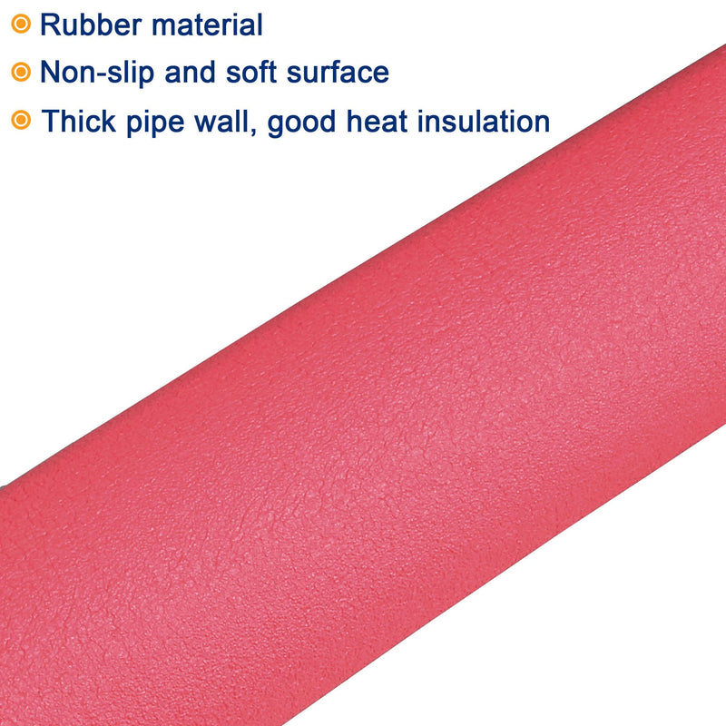 MECCANIXITY Foam Tubing 3/8"(10mm) ID 40mm OD 1m Length Tube Covers for HVAC Copper Pipe Insulation Handle Grip Support, Red 10mmx40mmx1m - NewNest Australia