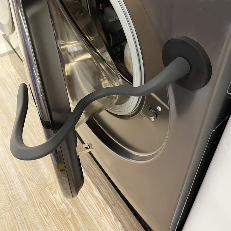 Front Load Washer Door Prop, Magnetic Washing Machine Door Holder, Keep Washer Door Open, Flexible Prop Fits Most Washing Machines Black Round - NewNest Australia
