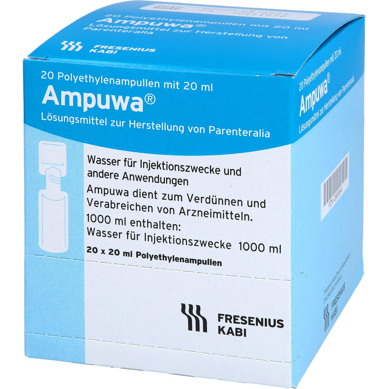 Ampuwa water for injections polyethylene ampoules, 400 ml solution - NewNest Australia