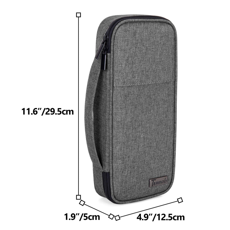 Trunab Stethoscope Case with Inner Divider, Stethoscope Carrying Case Compatible with 3M Littmann/MDF/ADC and Extra Accessories for Nurses, Pediatric Doctor or Medical Students, Grey - Patented Design - NewNest Australia