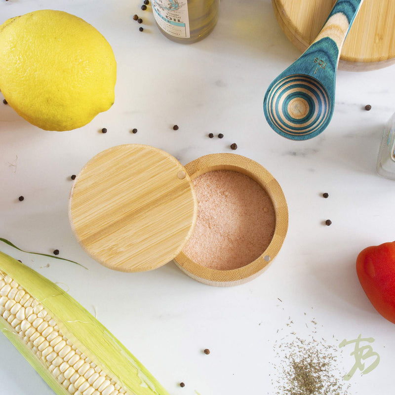 NewNest Australia - Totally Bamboo 20-2083 Salt Box, 3-1/2-Inch round, Plain 
