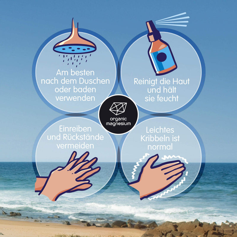 Ultra Pur Magnesium Oil Spray 100ml - 100% Naturally Pure Zechstein Oil from Organic Magnesium | Perfect for sports & muscle relaxation | Liquid MagnesiumChloride Oil concentrate - NewNest Australia