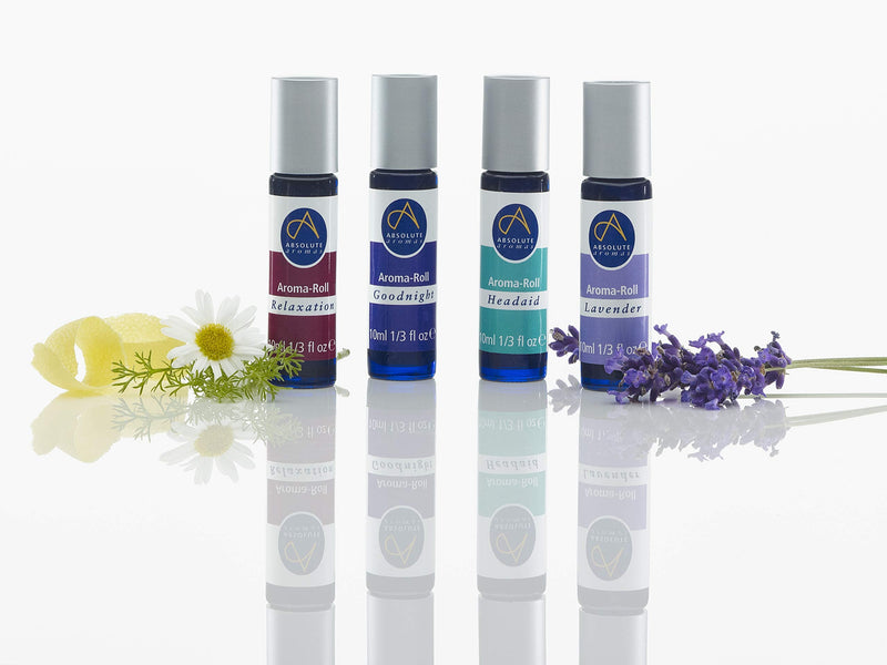 Absolute Aromas Lavender Aroma-Roll Roller Ball - Contains 100% Pure, Natural, Organic Lavender Essential Oil - A Light Calming essential oil blend to Soothe and Balance (Lavender) - NewNest Australia