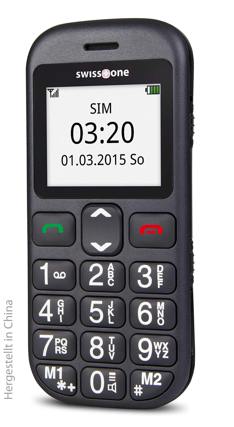 swisstone BBM 320c - GSM- All Carriers 1 GB mobile phone with large illuminated color display, black single - NewNest Australia