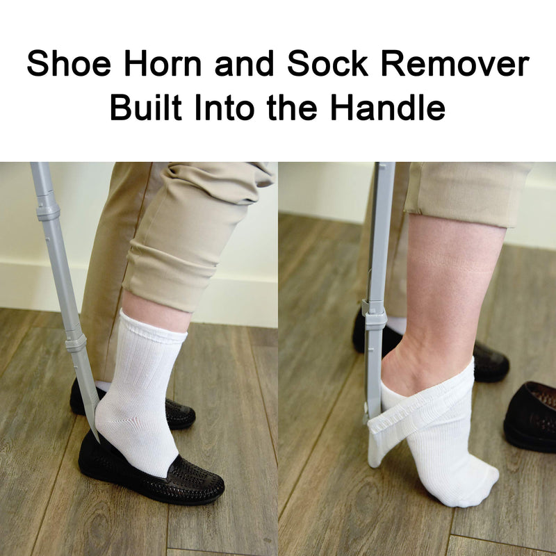 Sock Ox - Extended Length Sock Remover and Long Shoe Horn - Easy On and Off Stocking Slider - Dressing Aid for Senior Men and Women - NewNest Australia