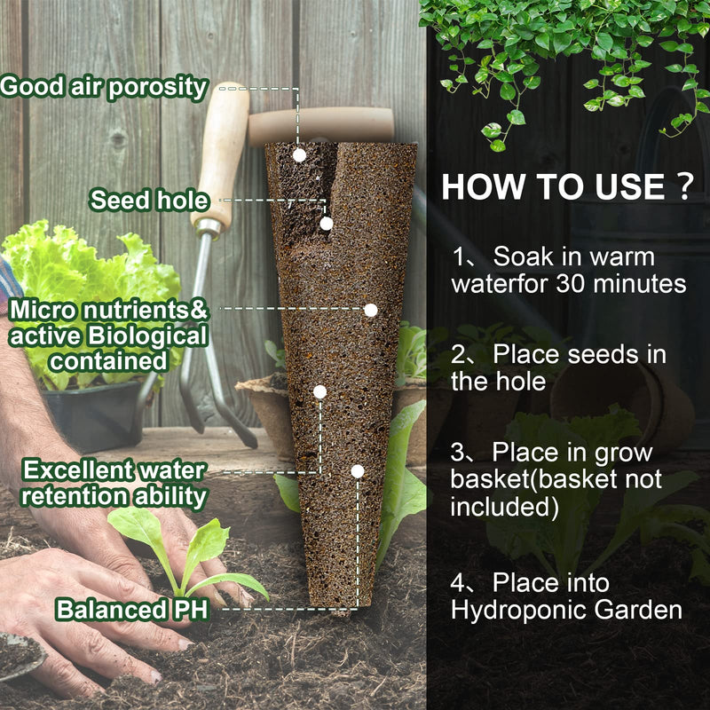 Hydroponic Garden Accessories Plant Pod Kit Including 30 Pieces Grow Baskets 30 Pieces Transparent Insulation Lids 30 Pieces Plant Grow Sponges 30 Pieces Labels for Seed Starting System - NewNest Australia