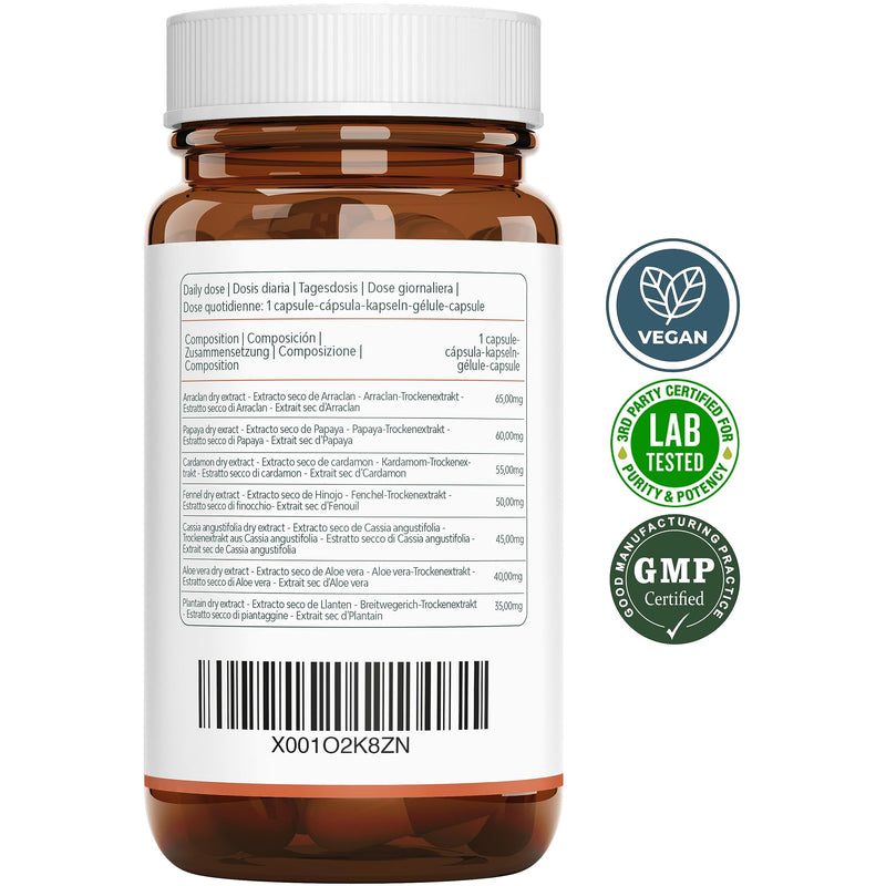Lax+ 7-In-1 | Laxative For Constipation, Stool Softener, 100% Natural, Laxative Fast Acting Strong, Relieves Constipation | Papaya, Arraklan, Cardamom, Fennel, Sena, Aloe & Plants - NewNest Australia