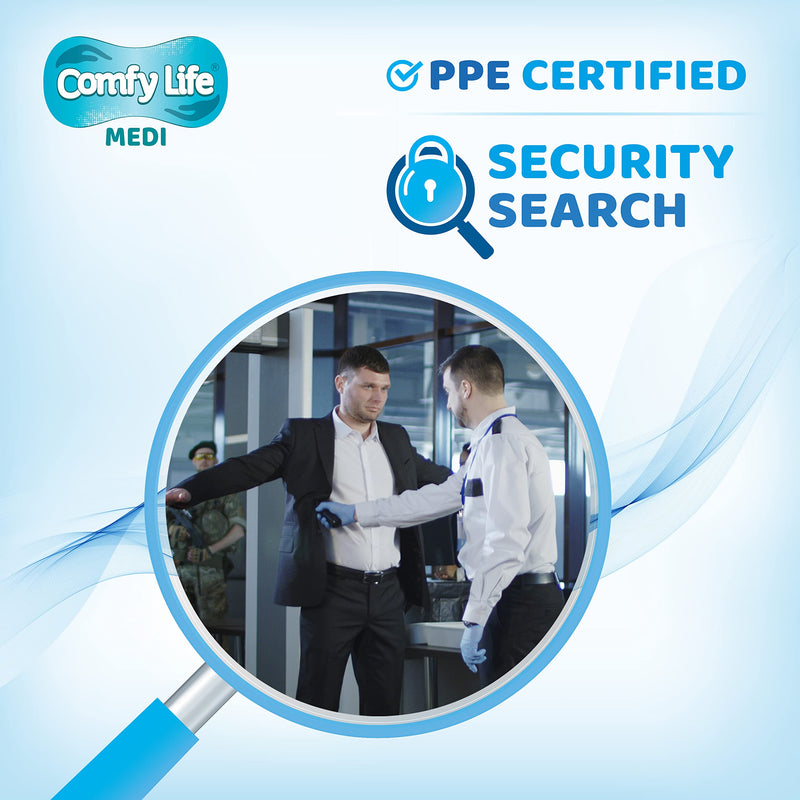 Comfy Life MEDI Pure Nitrile Gloves Premium Medical Grade EN455 EN374 Virus & Chemical Tested AQL 1.5 Powder Free Disposable Examination Gloves Food Safe Latex Free Security PPE Pack of 100 Medium - NewNest Australia
