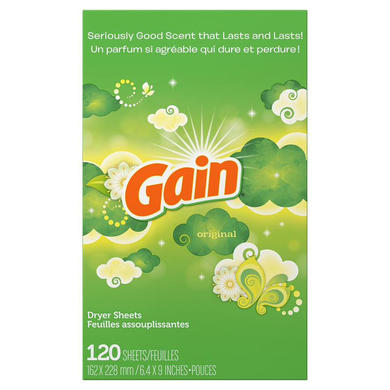 Gain Original Dryer Sheets, 120 Count - NewNest Australia