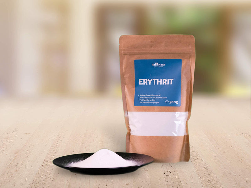 Rheinnatur Erythritol 500 G - Sugar Substitute Without Calories With 70% Of The Sweetening Power Of Sugar - Vegan, Gluten-Free & Suitable For Diabetics 500 G (Pack Of 1) - NewNest Australia