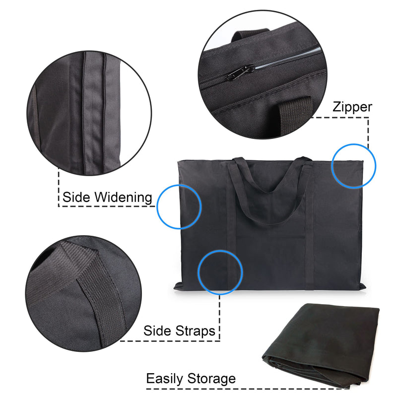 Jjring Dacron Light Weight Art Portfolio Bag, 23 Inches by 31 Inches, Black 23 inch by 31 inch - NewNest Australia