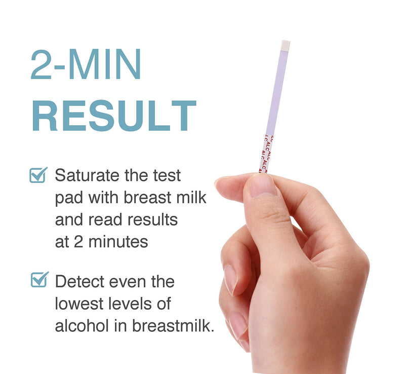 24-Count of Papablic Test & Safe Breastmilk Alcohol Test Strips, 2-min Quick & Precise Detection for Alcohol in Breastmilk Precise Detection for Alcohol in breastmilk - NewNest Australia