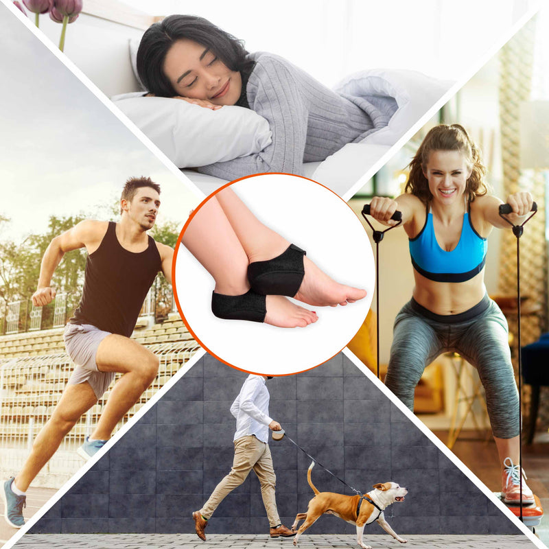 SULPO 1 pair of heel spur insoles - orthopedic silicone heel protection for shoes - heel pads - insoles gel - socks 40-46 L 40 - 46 - NewNest Australia