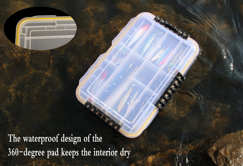 Transparent Airtight Fishing Tackle Box 3600/3700 Tackle Box Waterproof Sunscreen Fishing Tackle Storage Tackle Box Organizer Ruisheng AT (3600×1)… 3600×1 - NewNest Australia