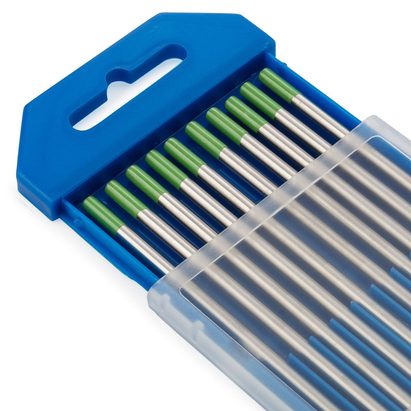 TIG Welding Tungsten Electrodes Pure Tungsten (Green, WP) 10-Pack (1/8") 1/8" - NewNest Australia
