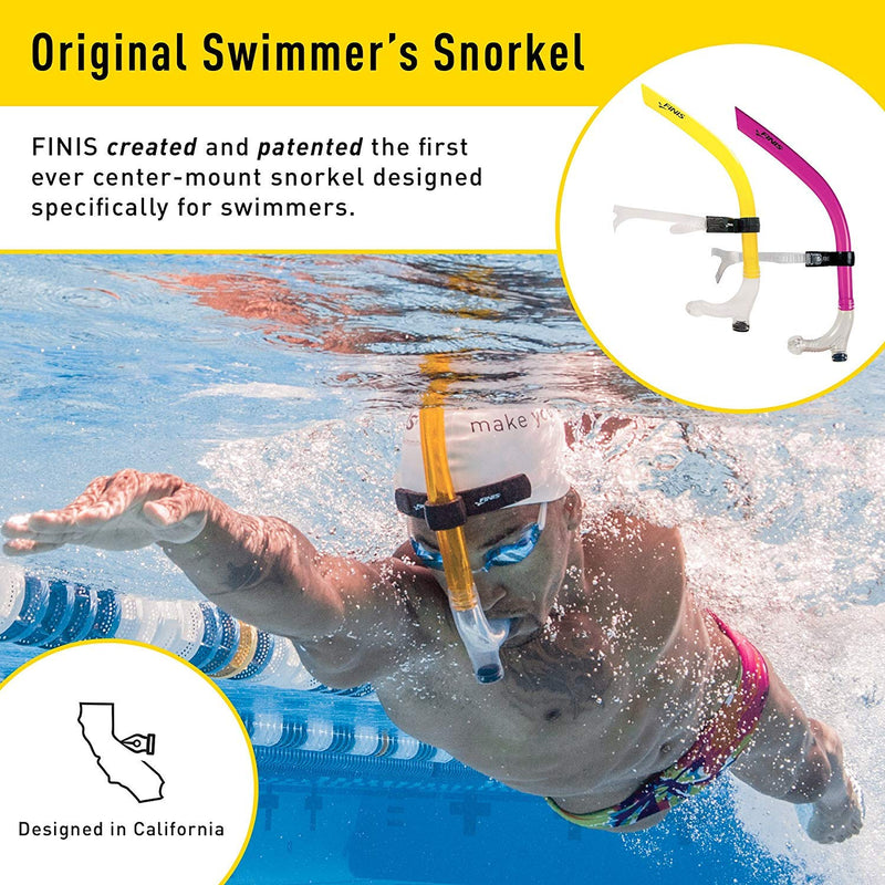 FINIS Original Swimmer'S Snorkel, Yellow, Adult - NewNest Australia