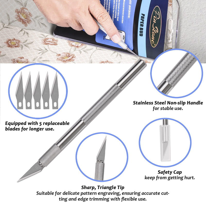 PinStone 10pcs Wallpaper Tools with Flat and Corners Seam Roller, 3-in-1 Smoothing Squeegee, Wallpaper Paste Glue Brush, Wallpaper Hanging Kit for Window Film Vinyl Adhesive Contact Paper Application 10pcs/pack - NewNest Australia