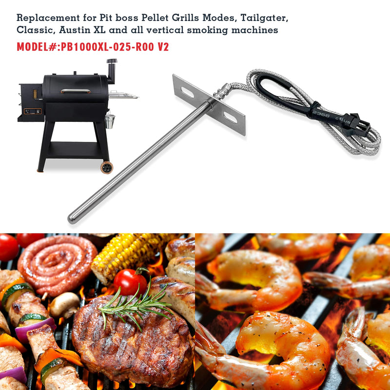 Replacement RTD Temperature Probe Sensor, Compatible with Pit Boss Pellet Grill PB1000XL-025-R00 V2, (70123-AMP) - NewNest Australia