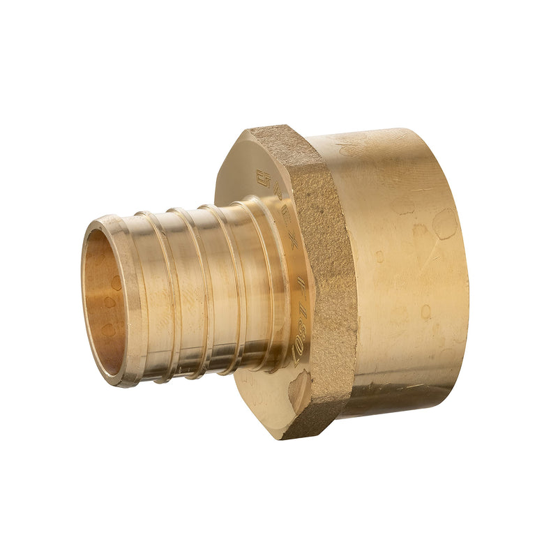 (Pack of 3) EFIELD PEX 1 INCH x 1 INCH NPT FEMALE ADAPTER BRASS CRIMP FITTING(NO LEAD) -3 PIECES - NewNest Australia