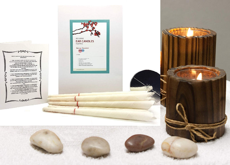 Hopi Ear Candles Natural Ear Candles 12 Pack (6 pairs) Beeswax Ear Candling Cones Organic ear wax removal blocked ears therapeutic tinnitus relief, sinus release, migraine relief, holistic treatment - NewNest Australia