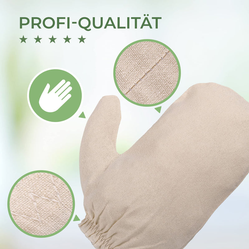 Garshan silk gloves made of raw silk | For effective dry massage, Ayurveda, peeling & Garshan massage | One size | Quality from MASSAGE-EXPERT 100% raw silk - NewNest Australia