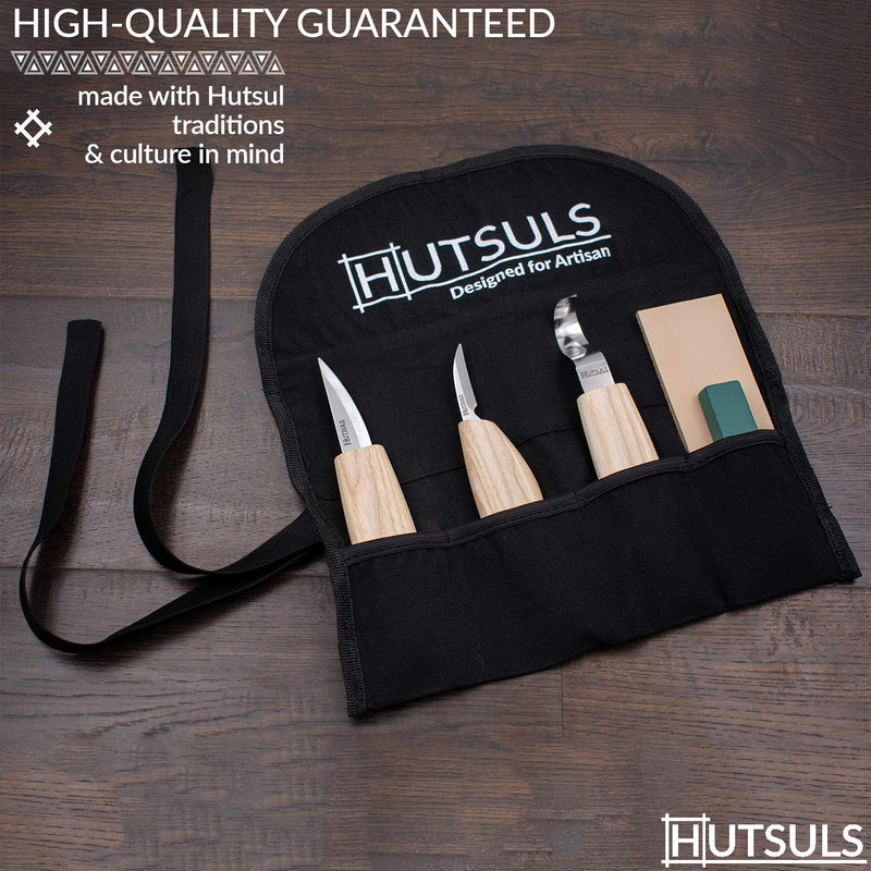 Hutsuls Wood Whittling Kit for Beginners - Razor Sharp Wood Carving Knife Set in Beautifully Designed Gift Box, Whittling Knife for Kids and Adults (8 Pieces) - NewNest Australia