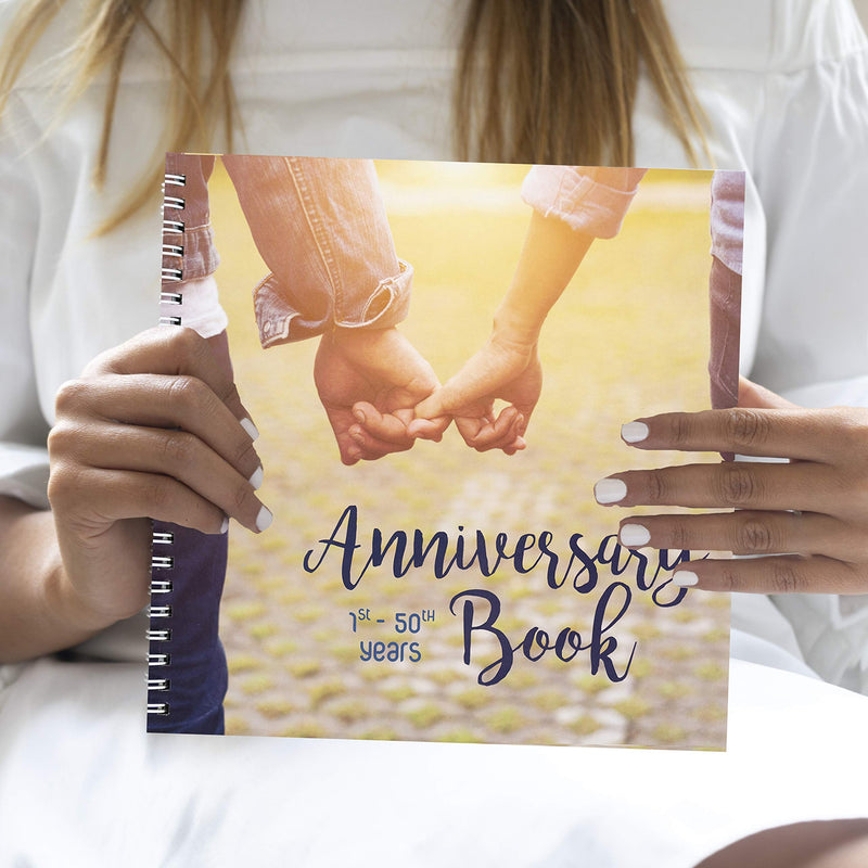 Unconditional ROSIE Wedding Anniversary Memory Book | A Hardcover Journal to Document Anniversaries from The 1st to The 50th Year | Wedding Gifts for Bride and Groom | Wedding Planner Book - NewNest Australia