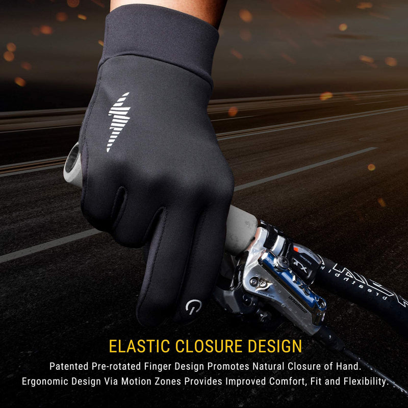 SIMARI Winter Gloves Men Women Touch Screen Glove Cold Weather Warm Gloves Freezer Work Gloves Suit for Running Driving Cycling Working Hiking 102 Black Large - NewNest Australia