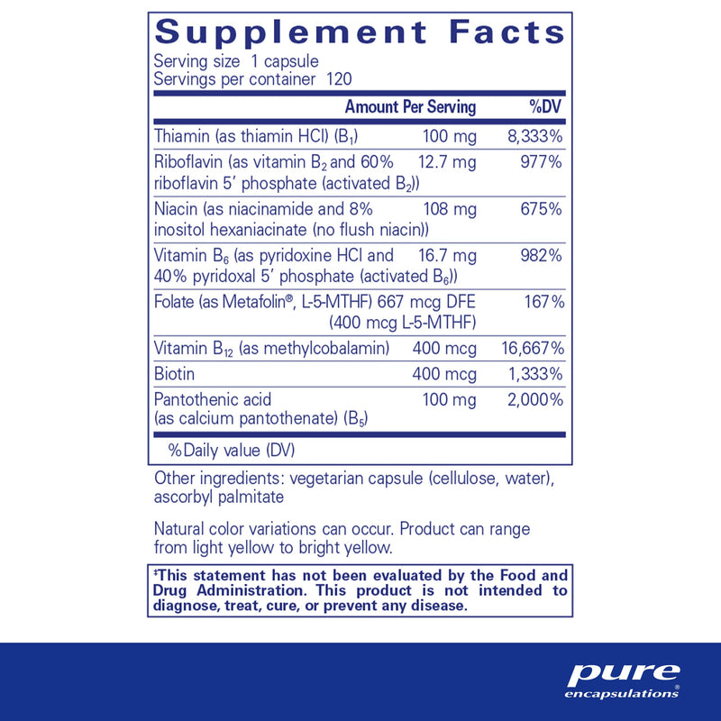 B-Complex Plus 120 veg. Capsules - NewNest Australia
