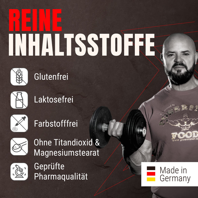 Professional Creatine Capsules ‚ The Most Powerful Muscle Booster ‚ 500 Capsules ‚ Creapure D-Ribose Max Muscles ‚ More Power For Increase Power, Stamina And Increased Muscle Strength ‚ Made In Germany - NewNest Australia