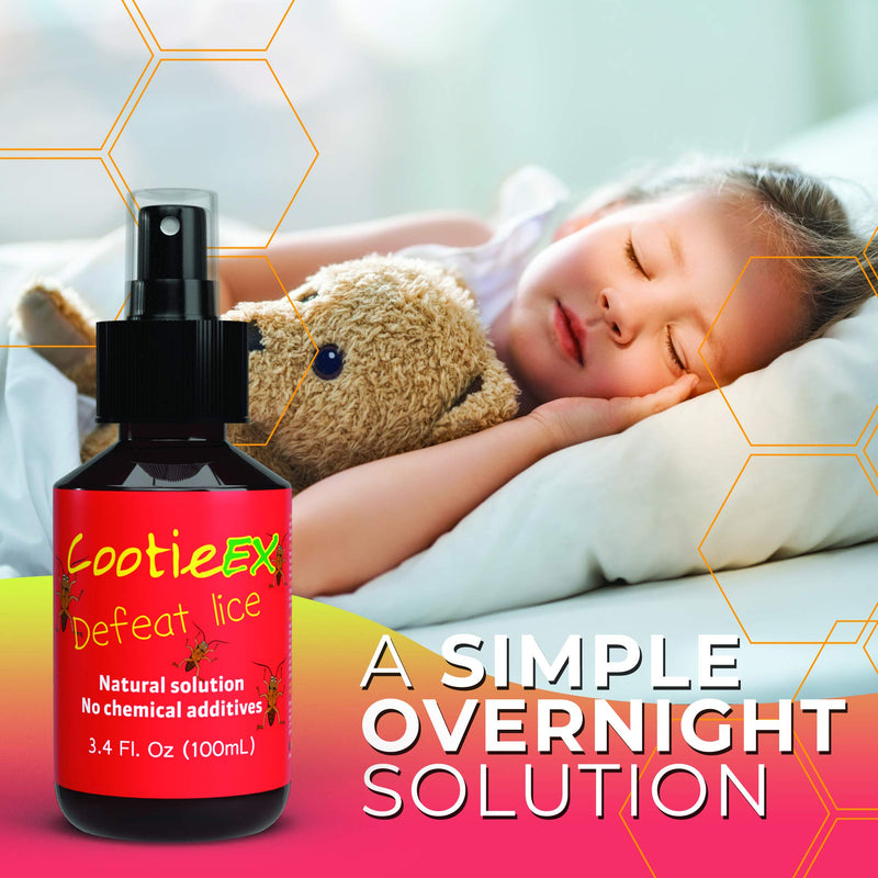 CootieEx Head Lice Treatments with Lavender Oil for Hair - Natural Nit Treatment - Prevent Head Lice Infestations: Anti Nits Head Lice Treatment - Alternative to Nit Shampoo & Head Lice Shampoo, 100ml - NewNest Australia