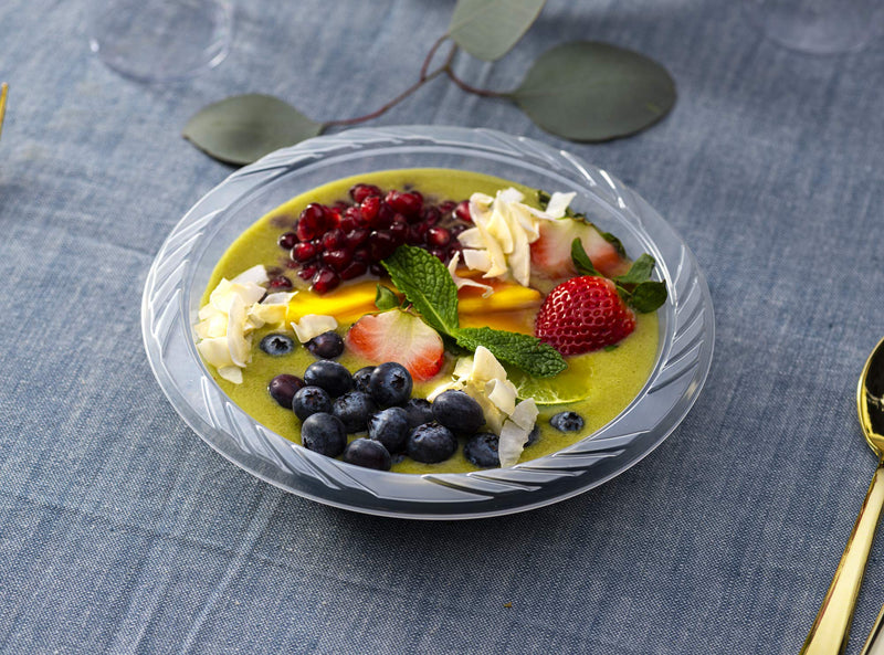 Plasticpro 18 ounce Premium Crystal Clear Disposable Plastic Party Bowls Pack of 20 18 Ounce Bowls - NewNest Australia