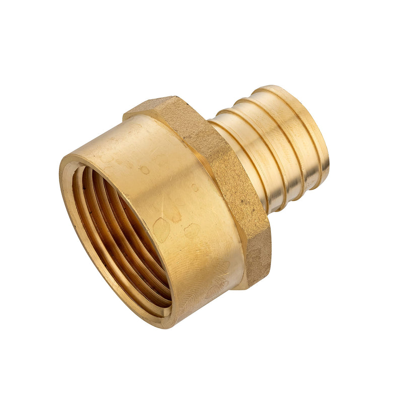 (Pack of 3) EFIELD PEX 1 INCH x 1 INCH NPT FEMALE ADAPTER BRASS CRIMP FITTING(NO LEAD) -3 PIECES - NewNest Australia