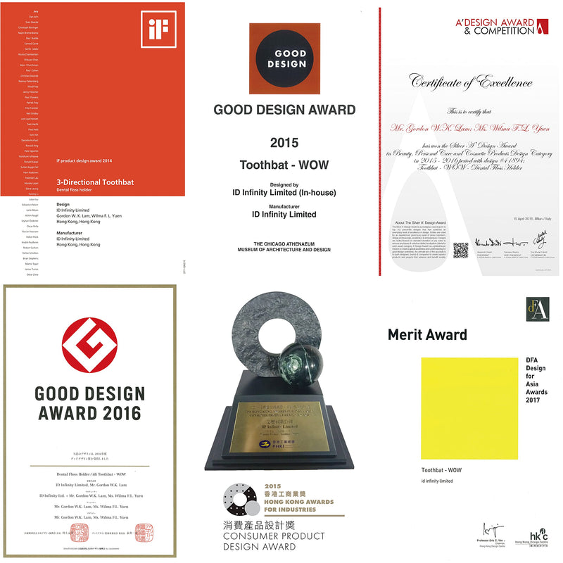 idi Toothbat - Childers Adult Flosser - (Green)-Patented Design Awards Winning Product-Perhaps The Best flosser in The World-Comfort, Effective, Easy, Environment & Eco-Friendly Green - NewNest Australia