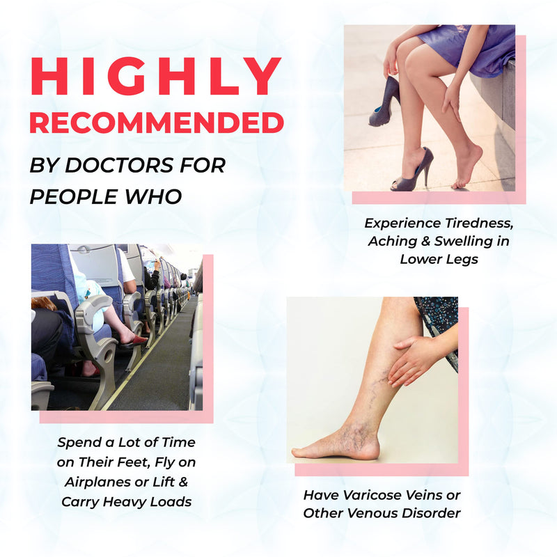 MAXAR Unisex Knee High Dress & Travel Support Socks, Graduated Compression 12-15 mmHg, Helps Reduce Tiredness, Aching & Swelling of Legs, Closed Toe (Beige, Small) S Beige - NewNest Australia