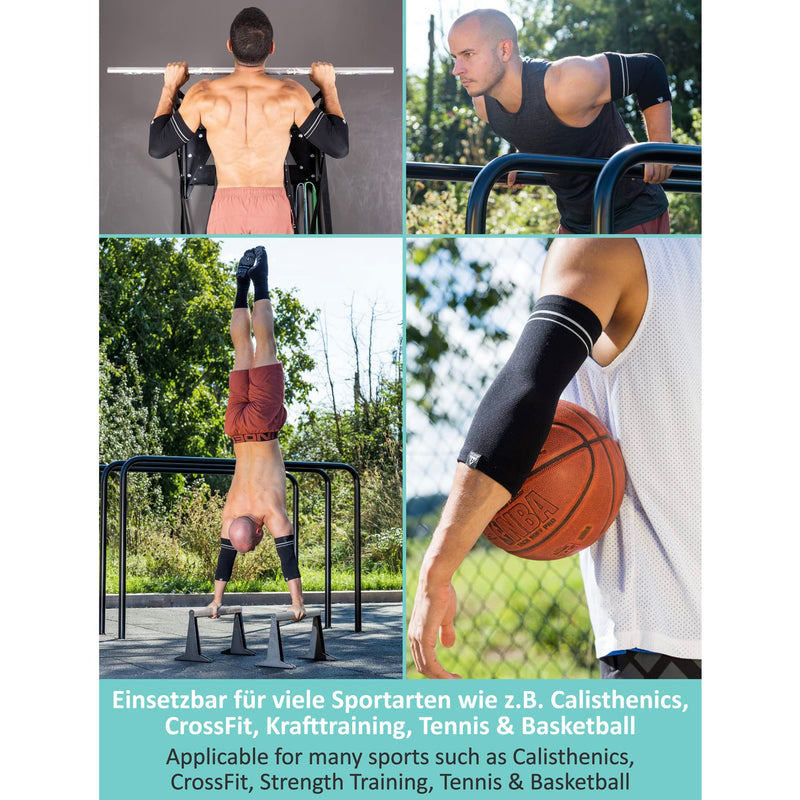 Pullup & Dip Elbow Bandages For Men And Women, 1 Pair Of Fitness Elbow Support Stabilises Joints Non-Slip Tennis Elbow Bandage, Sports Bandage For Fitness, Strength Training, Basketball - NewNest Australia