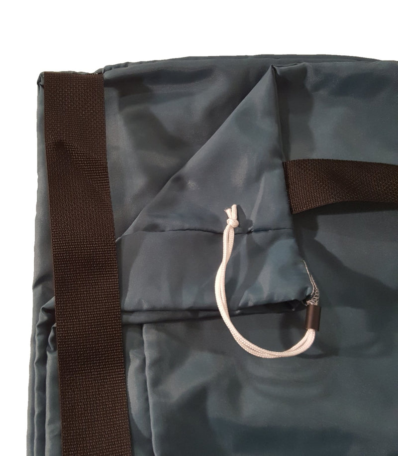 NewNest Australia - Owen Sewn Heavy Duty 40inx50in Nylon Laundry Bag with Strap - Navy Blue 