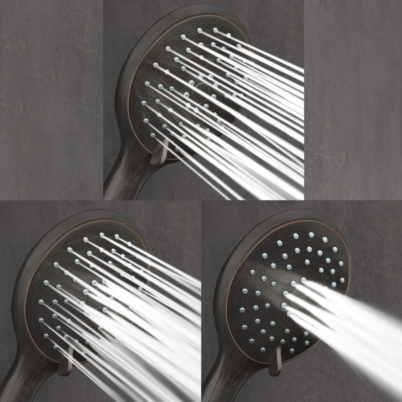 ShowerMaxx, Choice Series, 3 Spray Settings 4.2 inch Hand Held Shower Head with Long Stainless Steel Hose, MAXX-imize Your Shower with Showerhead in Oil Rubbed Bronze Finish Oil-Rubbed Bronze - NewNest Australia