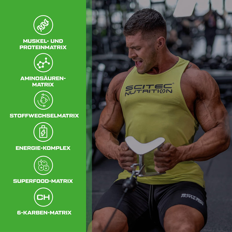 Scitec Nutrition Jumbo Protein Drink Powder With Carbohydrates, Creatine, L-Arginine, Betaine, Bioperine, Mct Oil Powder, With Added Amino Acids, 3.52 Kg, Strawberry - NewNest Australia