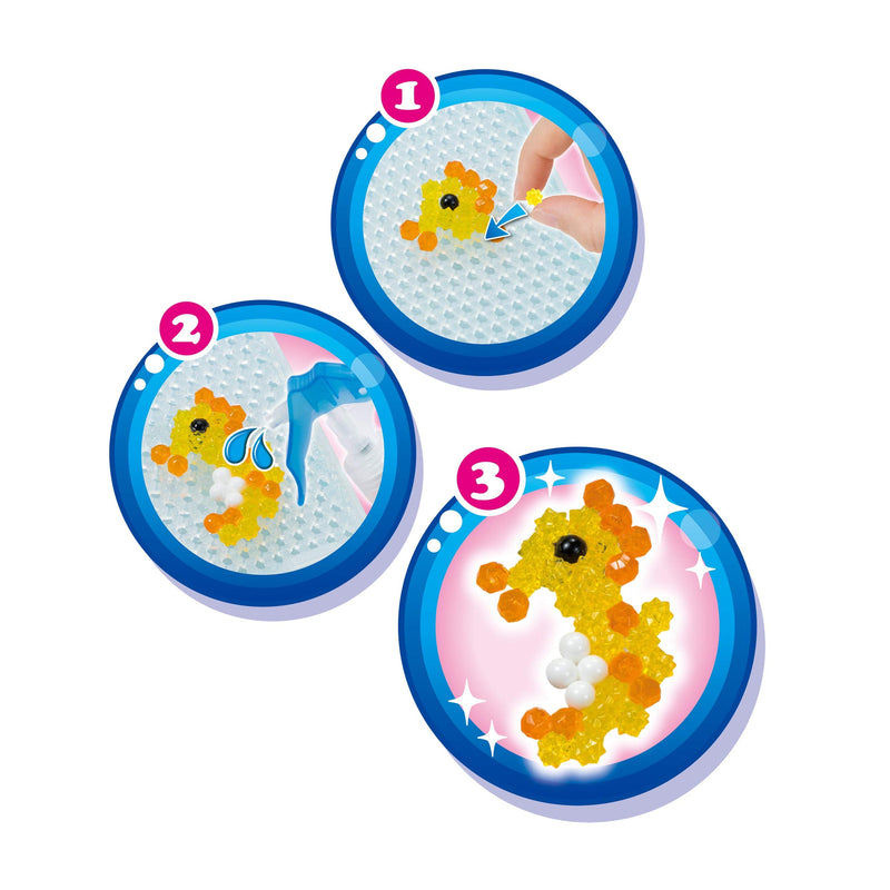 Aquabeads Arts & Crafts Ocean Life Theme Refill with Beads and Templates - NewNest Australia