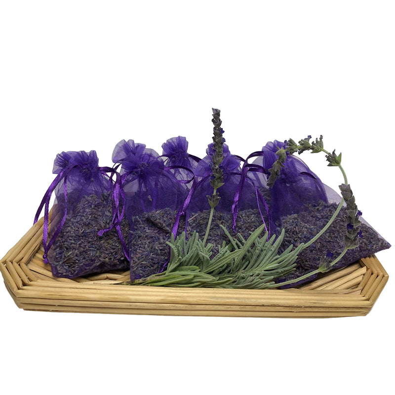 NewNest Australia - Lavender Sachets Moth Repellant - Dried Lavendar Flower Sachet Bags (18 Pack) for Home Fragrance and Long-Lasting Fresh Scents, Natural Moths Repellent for Clothes Closets. Protect & Defend Clothing. 