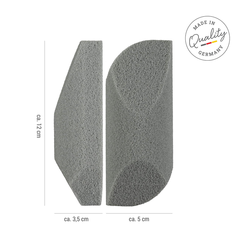 Titania Pumice Sponge (Rounded) ‚ Pumice Sponge For Hand And Foot Care ‚ Ergonomically Shaped Callus Remover ‚ Pumice Sponge Foot Care ‚ Made In Germany ‚ Pumice Sponge For Feet (Gray) - NewNest Australia