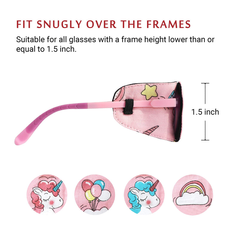 Astropic Cotton & Silk Eye Patch for Kids Glasses (Right Eye, Balloon) Baby Pink - Balloon - NewNest Australia