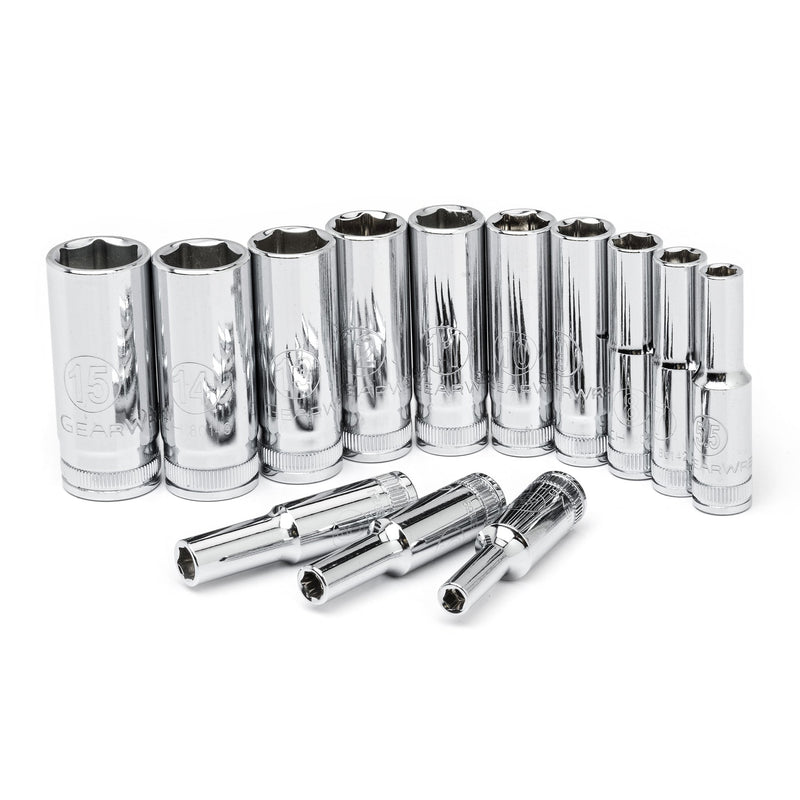 GEARWRENCH 13 Pc. 1/4" Drive 6 Pt. Socket Set, Deep, Metric - 80304 - NewNest Australia