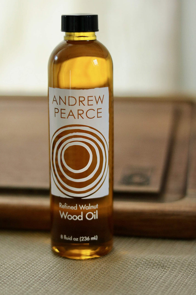 Andrew Pearce Premium Walnut Wood Oil Bowl Conditioner 8oz - Wooden Bowl and Cutting Board Oil - NewNest Australia