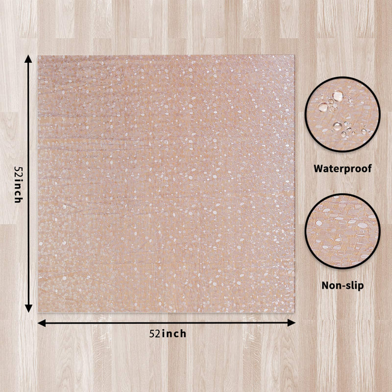 Plastic Splat Mat for Baby, Easy Cleaning Vinyl Floor Mat for Eating Messes, Waterproof High Chair Floor Protector Feeding Floor Cover by MatLeya 52 inch (Pack of 1) - NewNest Australia