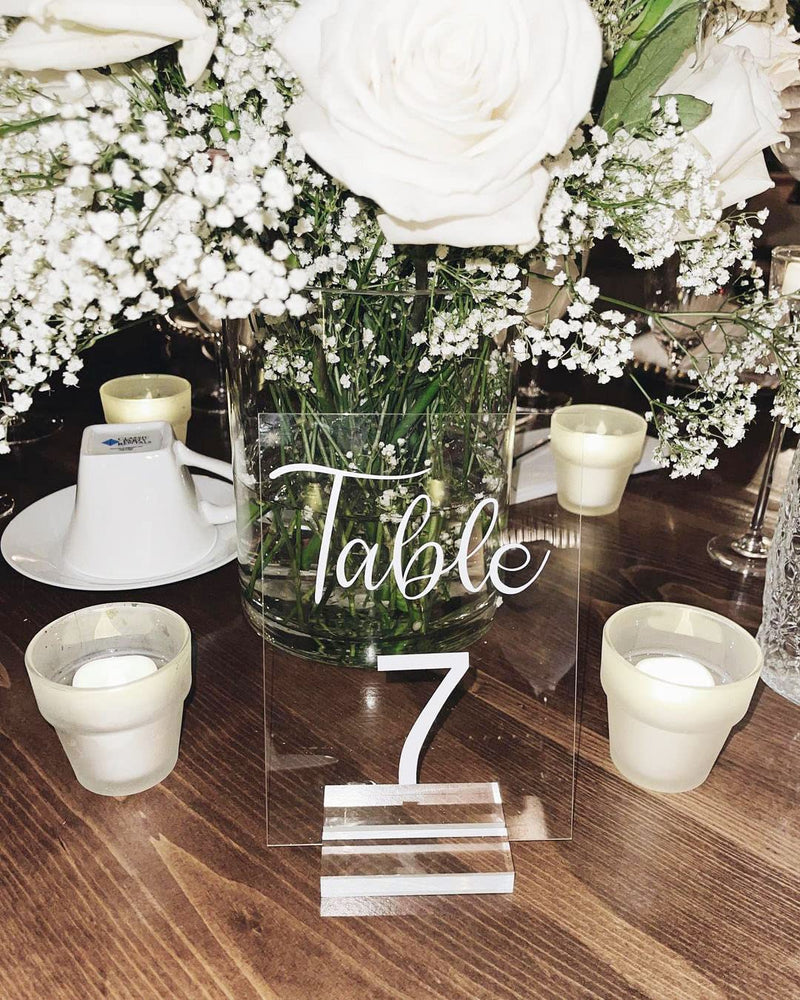 JINMURY 10 Pack 2" Acrylic Sign Holders- Clear Acrylic Wedding Sign Holders, Acrylic Place Card Holder, Table Numbers Slot Stand for 4" x6 Acrylic Table Sign 2 inch - NewNest Australia