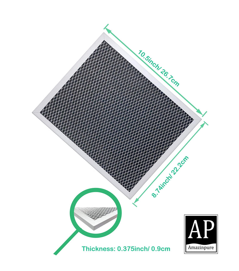 Amazinpure 2 Pack Range Hood Filter 97007696 Aluminum Charcoal Combo Compatible with OEM Part# Whirlpool W10355450 Broan Nutone 6105C 41F 413023 41000 46000 11000 4341999 4378581 1172266 5-3082 51113711 (8.75 x 10.5) in - NewNest Australia