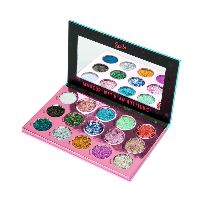 RUDE Sin of Glittony Glitter Palette 15 Eyeshadow Palette - NewNest Australia